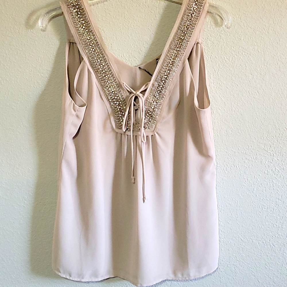 Bling dressy tank top